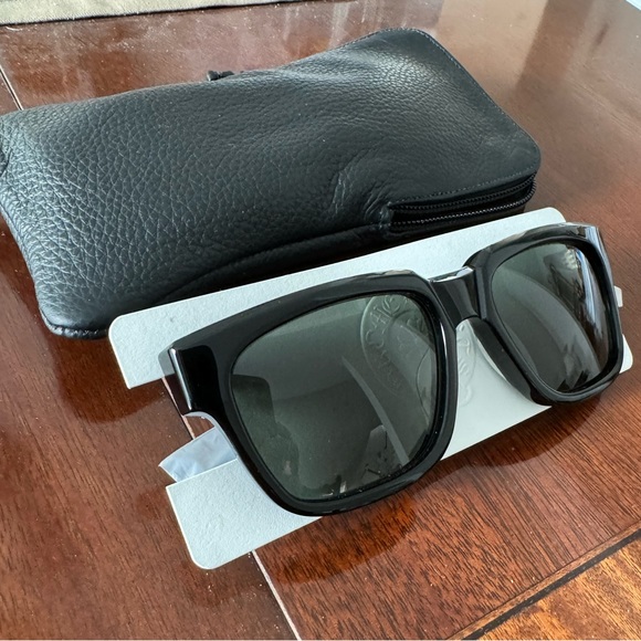 🆕 Chrome Hearts DIAMOND factory Embellished Box Office Sunglasses Gold Hardware - Picture 14 of 16